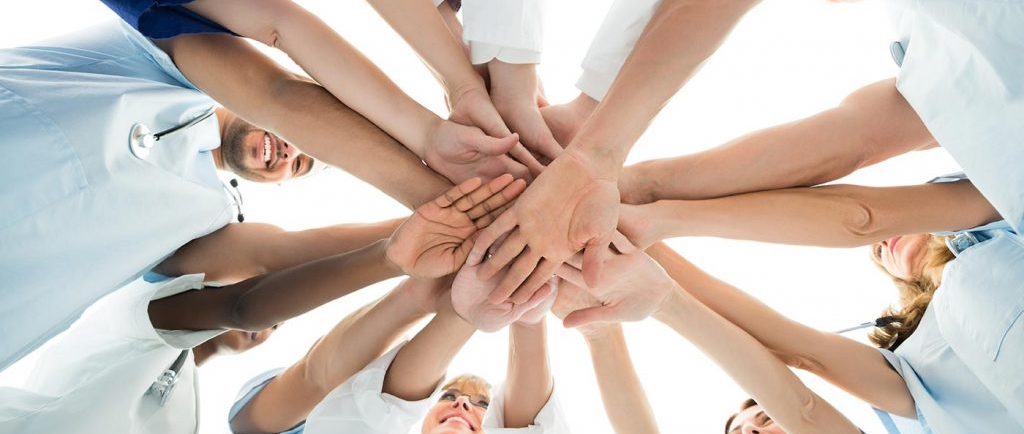 Medical Team Stacking Hands